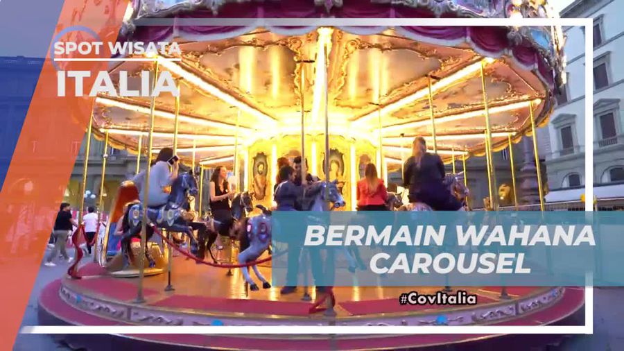 Berputar-putar Bermain Wahana Carousel di Italia