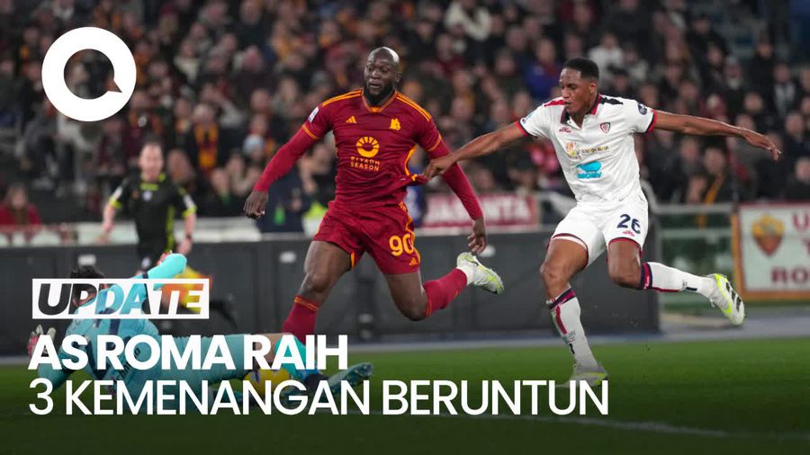 AS Roma Gilas Cagliari 4 Gol Tanpa Balas