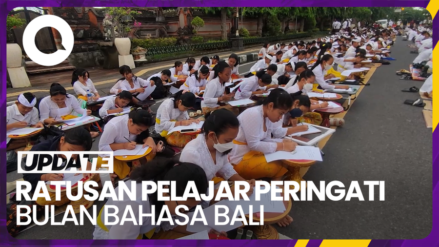 Melihat Antusiasme Ratusan Pelajar Peringati Bulan Bahasa Bali