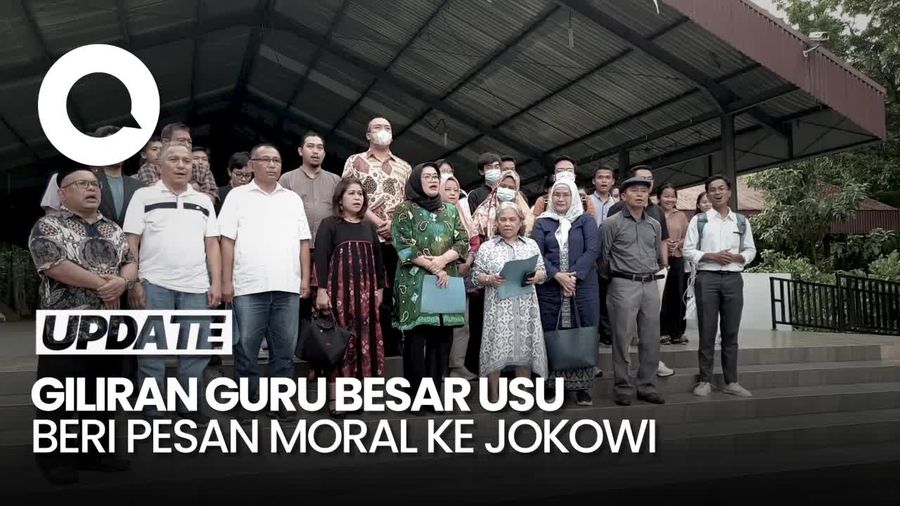 6 Guru Besar-Civitas USU Medan Sampaikan Pesan Moral Agar Jokowi Netral