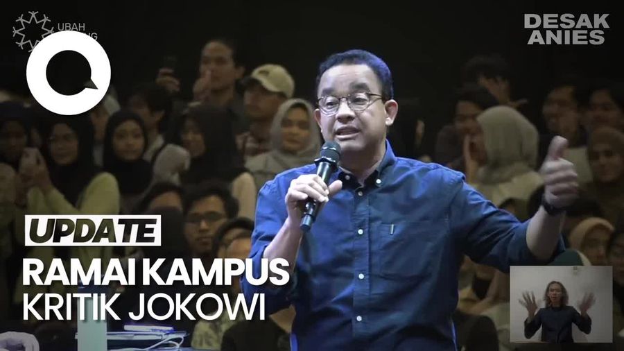 Anies soal Banyak Kampus Kritik Jokowi: Pertanda Demokrasi Sedang Dilucuti
