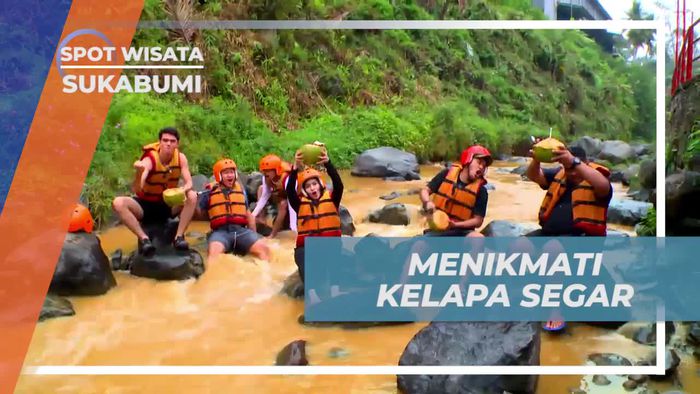 Beristirahat Sejenak Menikmati Kesegaran Kelapa Muda, Sukabumi