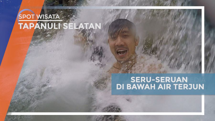 Aek Sijorni, Menikmati Keseruan di Bawah Jatuhnya Air Terjun, Tapanuli Selatan