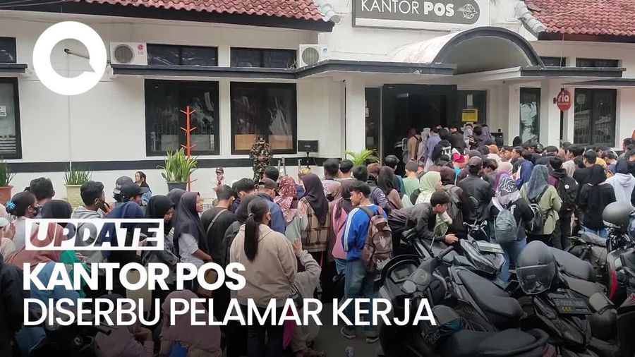 Penampakan Antrean Puluhan Ribu Pelamar Kerja di Kantor Pos Cianjur