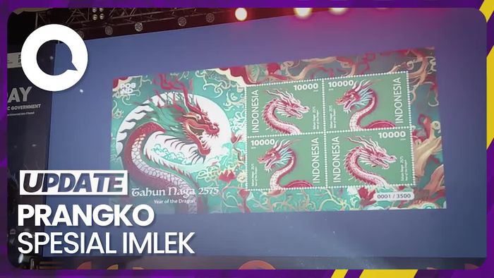 Sambut Imlek, Kemenkominfo Rilis Prangko Naga