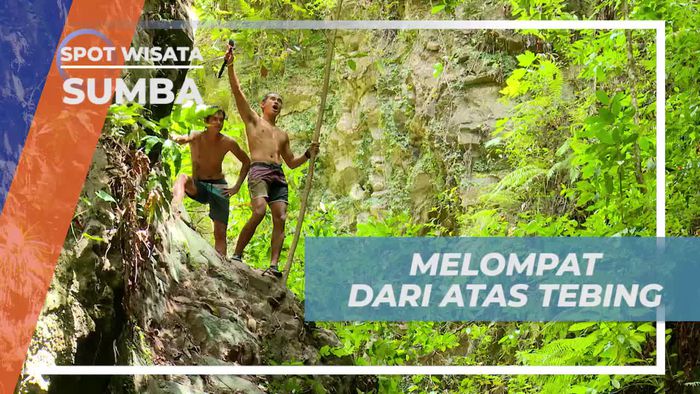 Melawan Rasa Takut Melompat Dari Atas Tebing Air Terjun Lawinu Sumba