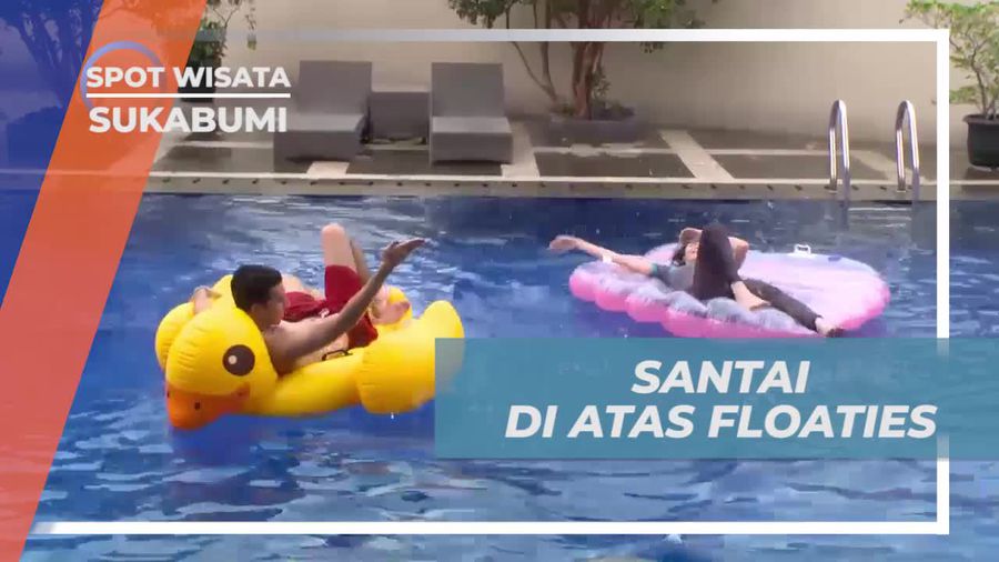 Bersantai Dengan Floaties Menimati Sejuknya Alam Sukabumi 