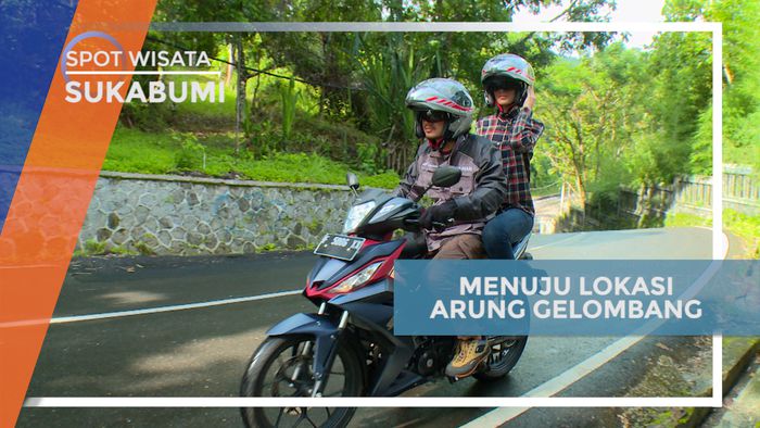 Menikmati Perjalanana Menuju Lokasi Arung Gelombang di Kawasan Pelabuhan Ratu, Sukabumi