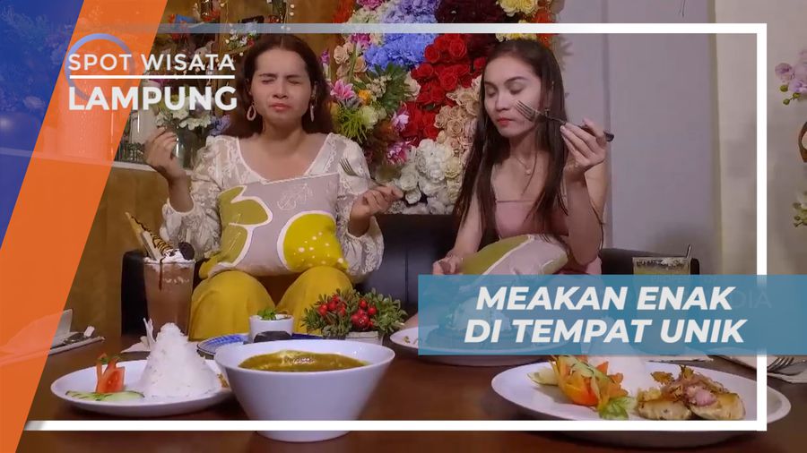 Berburu Kuliner Lezat di Kafe Unik Berkonsep Warna-warni Cantik Bunga, Lampung