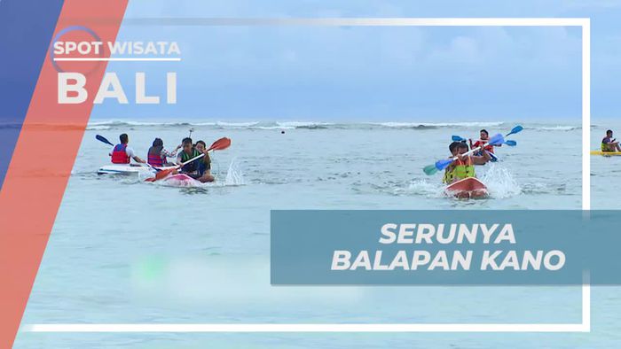 Adu Kecepatan Balap Kano di Pantai Pandawa Bali