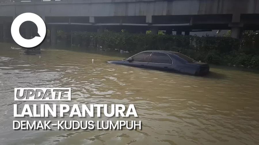 Arus Lalin Pantura Demak-Kudus Lumpuh Total gegara Banjir