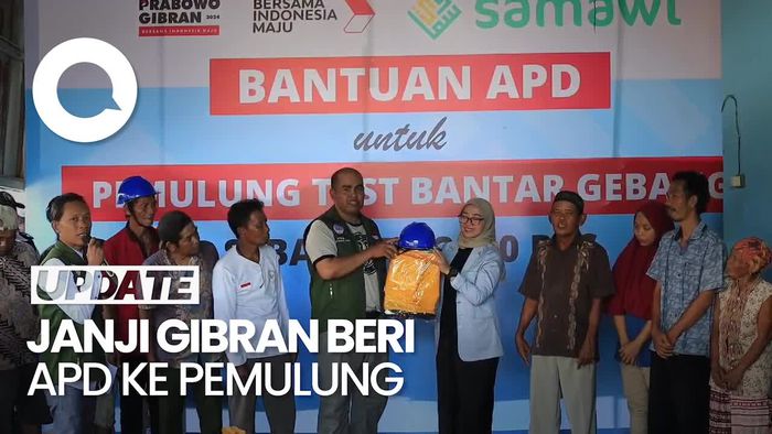 Relawan Samawi Realisasikan Janji Gibran Beri APD ke Pemulung di Bekasi