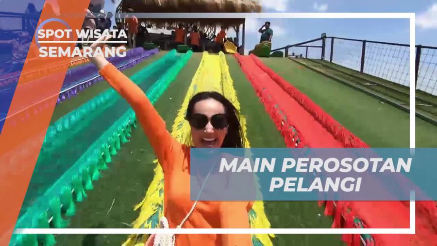 Bermain Perosotan Pelangi di Dusun Semilir Semarang