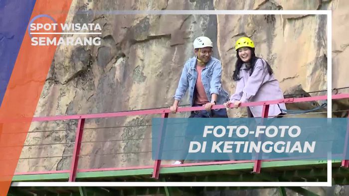 Berfoto Ria Dari Ketinggian, Keseruan Berlibur di Gumuk Reco Sepakung Semarang