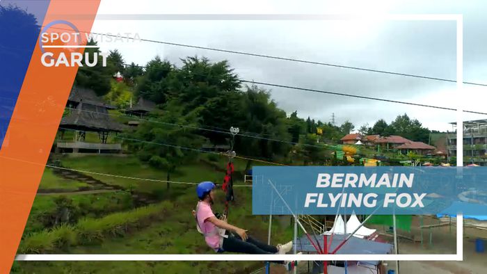 Meluncur Seru Dengan Flying Fox, Menikmati View Pegunungan Hijau yang Indah, Garut