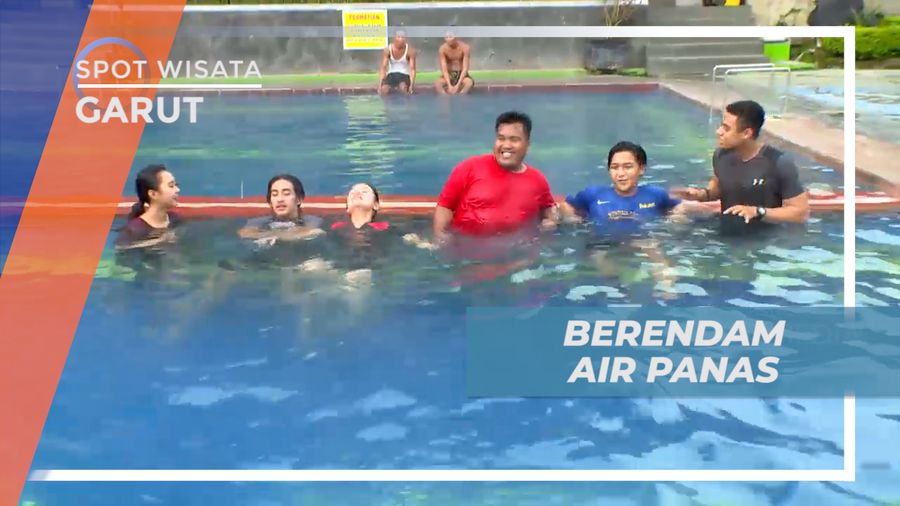 Menikmati Nyamannya Berendam di Kolam Air Hangat Alami yang kaya Manfaat, Garut