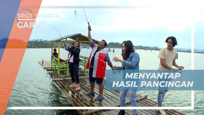 Menyantap Gurih Nikmat Ikan Bakar, Hasil Pancingan Sendiri, Garut