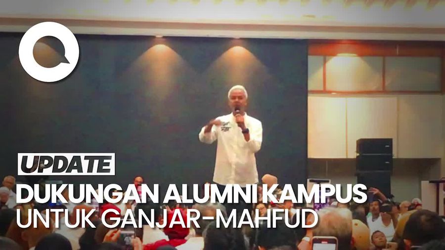 Momen Ganjar Hadiri Acara Pesan Cinta Alumni Kampus Jawa Barat