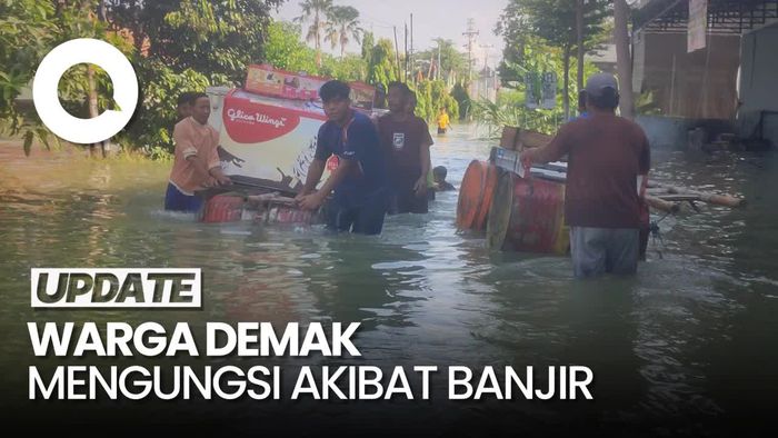 Tanggul Sungai Wulan Jebol, Ketinggian Banjir di Demak Capak 1 Meter