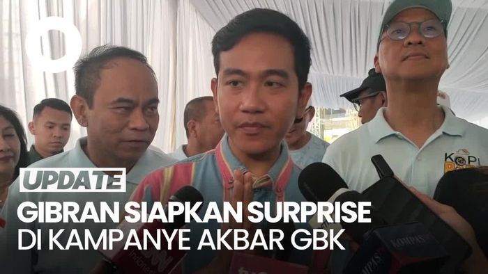 Gibran Pede Kampanye Akbar di GBK Ramai: Kita Sudah Siapkan Surprise