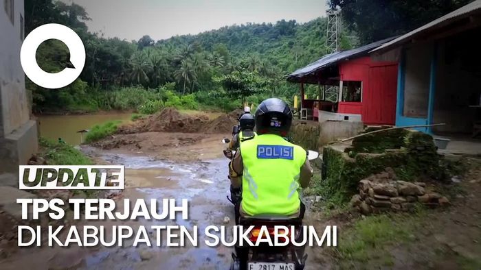 Sulitnya Medan Menuju TPS Ciroyom Sukabumi: Susur Sungai-Jalan Ekstrem