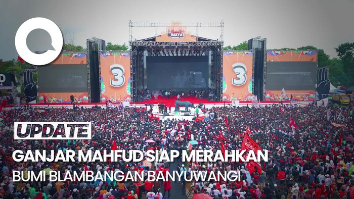 Merahkan Banyuwangi, Ganjar-Mahfud Gelar Hajatan Rakyat Banyuwangi