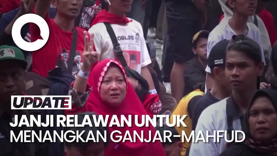 Emak-emak di Bogor Menangis saat Ucapkan Janji Menangkan Ganjar-Mahfud