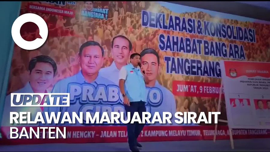 Sahabat Bang Ara Banten Deklarasi Prabowo-Gibran Satu Putaran