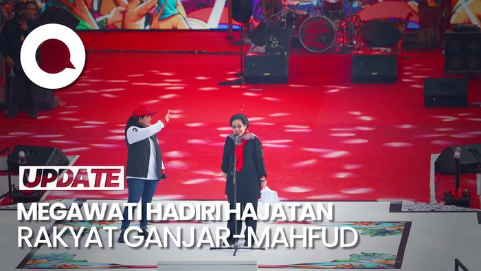 Orasi di Hajatan Rakyat, Megawati Ajak Rakyat Menangkan Ganjar-Mahfud