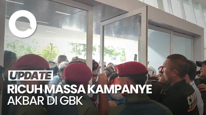 Massa Kampanye Akbar di GBK Paksa Masuk Pintu VVIP, Sempat Ricuh