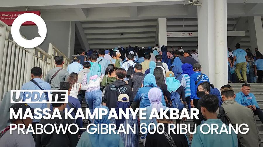 TKN Klaim Massa Kampanye Akbar Prabowo-Gibran di GBK Capai 600 Ribu Orang