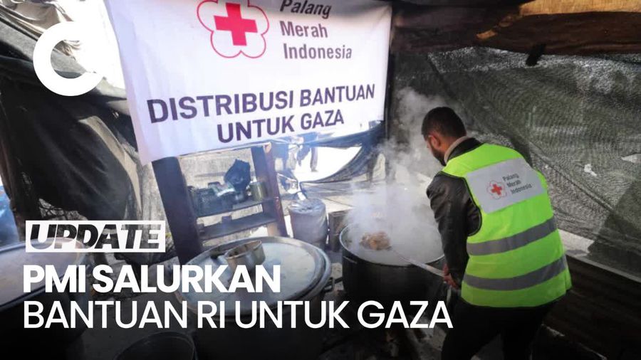 Momen PMI Bangun Dapur Umum-Distribusikan 32,5 Ton Bantuan RI di Gaza
