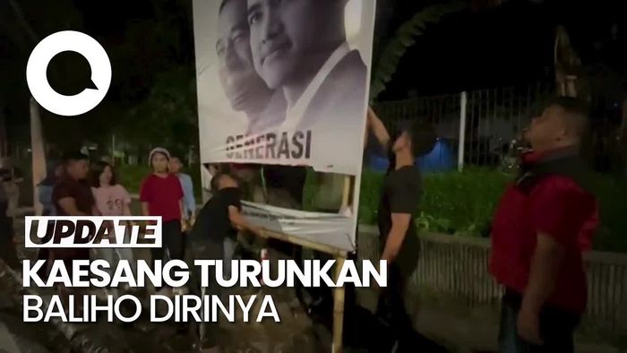 Kaesang Turunkan Baliho Dirinya di Jakbar