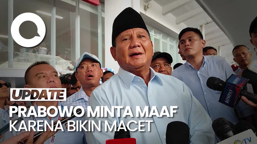 Kampanye Akbar Rampung, Prabowo Minta Maaf Karena Bikin Macet