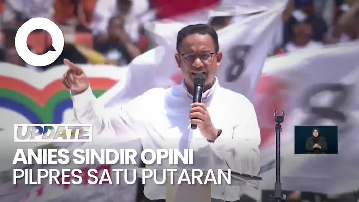 Anies Sindir Opini Satu Putaran: Lawan dengan Hati Nurani!