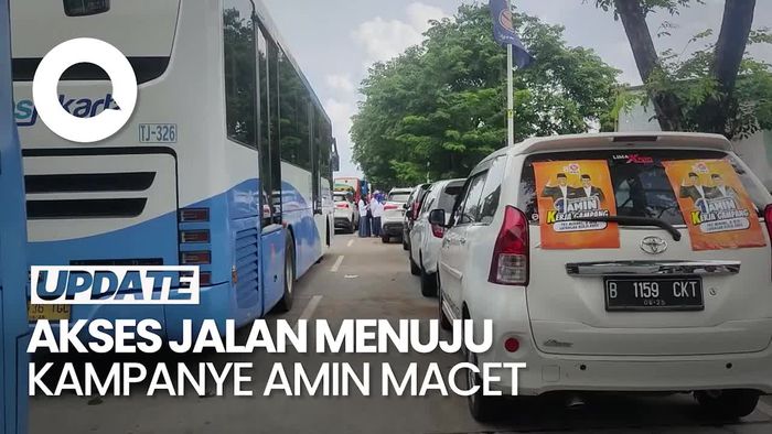 Ada Kampanye Akbar AMIN di JIS, Kawasan Sunter Macet Total