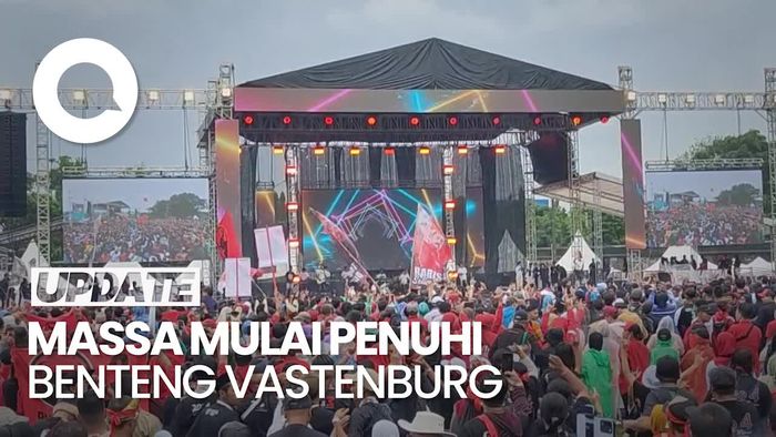 Suasana Benteng Vastenburg Solo Jelang Hajatan Rakyat Ganjar-Mahfud