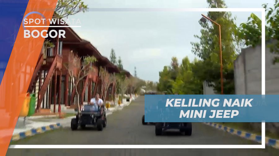 Seru-seruan Berkeliling Kawasan Resort Naik Mini Jeep, Bogor