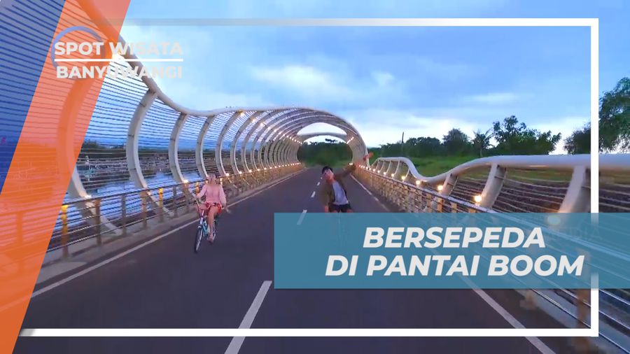 Menikmati Sore, Melintasi Jembatan Unik Dengan View Cantik Menuju Pantai Boom, Banyuwangi