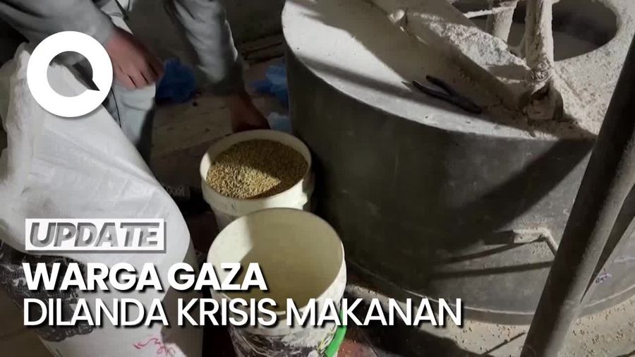 Pilu! Warga Gaza Terpaksa Makan Rumput hingga Pakan Ternak