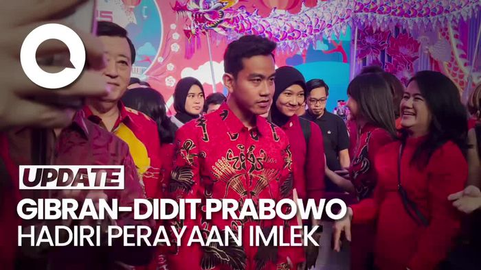 Gibran Ditemani Kaesang-Didit Prabowo Hadiri Perayaan Imlek di Glodok