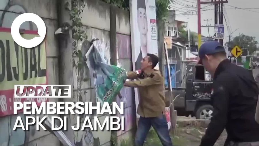 Pemkot Jambi Bersama Bawaslu Mulai Bersih-bersih APK