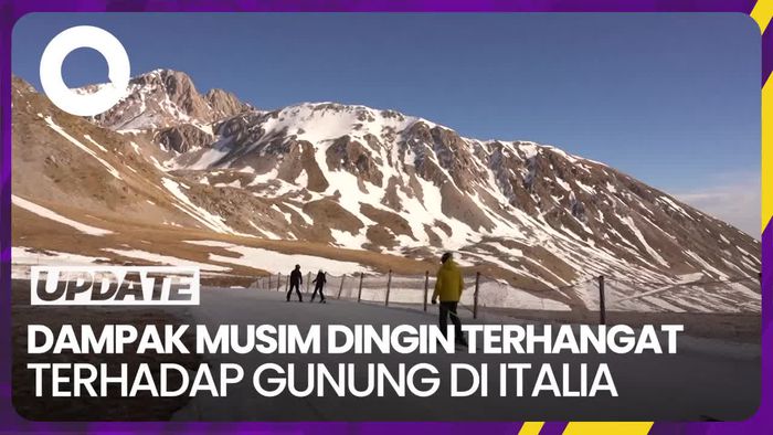 Gunung di Italia Minim Salju Dampak Musim Dingin Terhangat