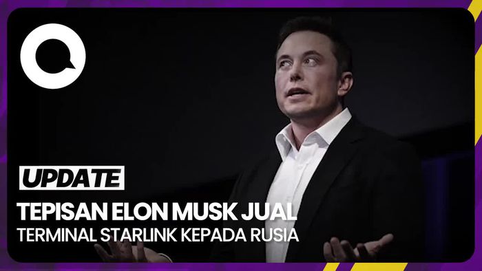 Elon Musk Bantah SpaceX Jual Terminal Starlink kepada Rusia