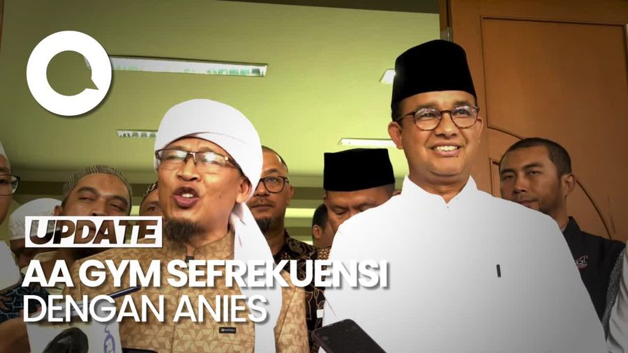 Bertemu Anies Baswedan, Aa Gym: Frekuensinya Sama