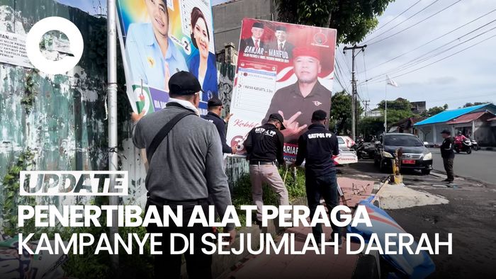 Momen  APK di Sejumlah Daerah Mulai Dibersihkan di Masa Tenang