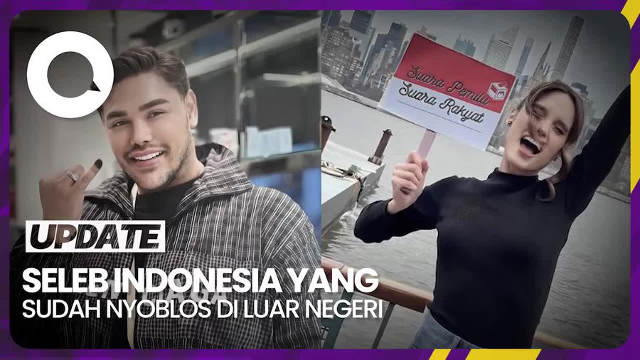 Deretan Selebriti Indonesia yang Sudah Nyoblos di Luar Negeri
