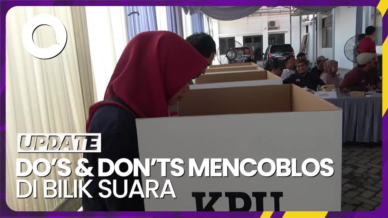 Yuk Cek! Do's and Don'ts Saat Mencoblos di Bilik Suara