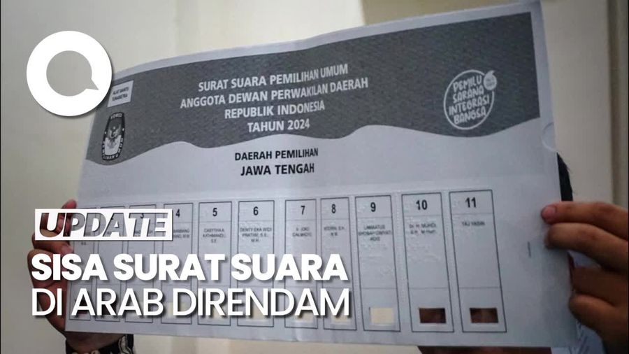 KPU Soal Sisa Surat Suara di Arab Direndam: Tak Sesuai Aturan