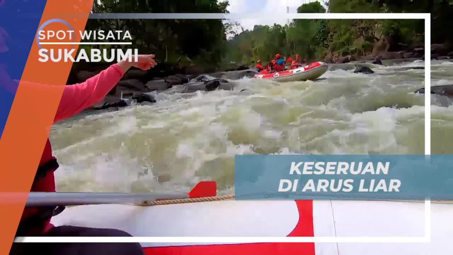 Melintasi Bebatuan Besar, Keseruan Rafting di Arus Liar Sukabumi